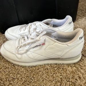 Basically new reeboks no wear shown